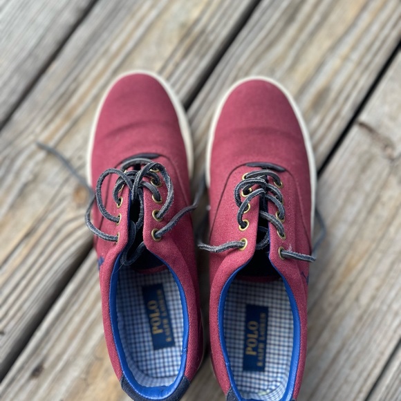 Polo Ralph Lauren VAUGHN Canvas Casual Fashion Low Top Sneaker for Men Size 9 - Picture 3 of 6